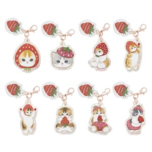 Mofusand Merci Strawberry Trading Mini Acrylic Charm 1 Piece
