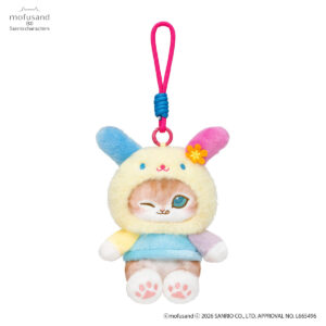 Mofusand x Sanrio Usahana Squishy Potefuwa Cute  Plush Keychain