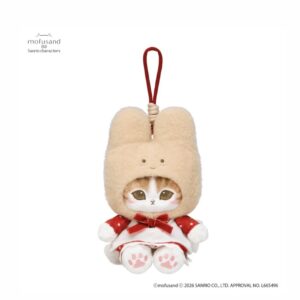 Mofusand x Sanrio Marron Cream Squishy Potefuwa Cute  Plush Keychain