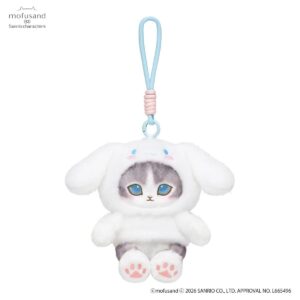 Mofusand x Sanrio Cinnamoroll Squishy Potefuwa Cute  Plush Keychain